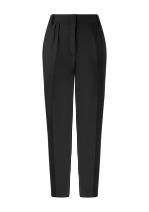 Genny pleated-front trousers - Black