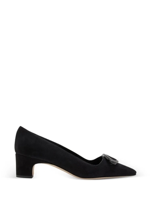 Manolo Blahnik Fenix buckle pointed pumps - Black