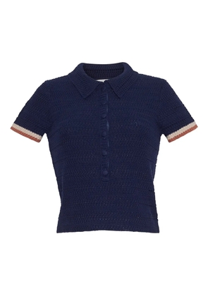 Cara Cara Lydia short-sleeves polo top - Blue