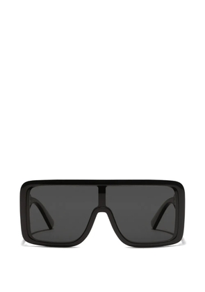 Dolce & Gabbana Eyewear logo rectangle-frame sunglasses - Black