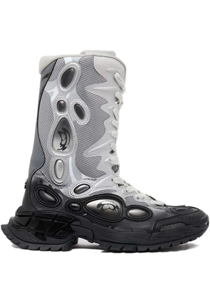 Rombaut mesh panelled lace-up boots - Black