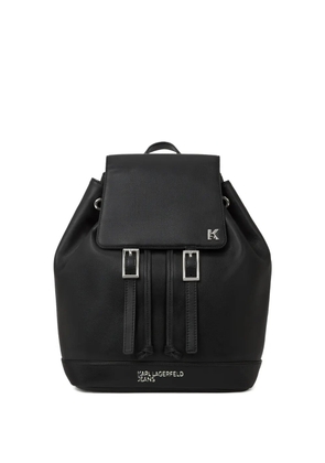 Karl Lagerfeld Jeans small logo-plaque backpack - Black