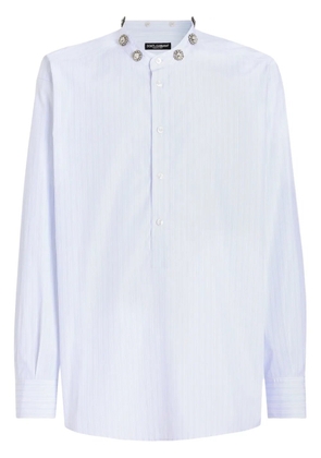 Dolce & Gabbana crystal-embellished shirt - Blue