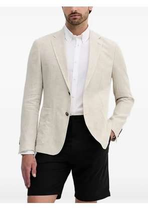 Joop! linen single-button blazer - Neutrals
