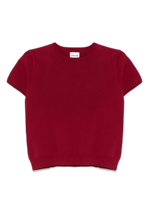 AEXAE cap-sleeves jumper - Red