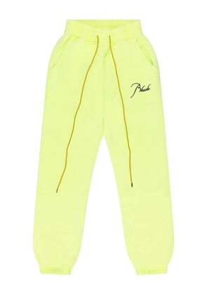 RHUDE drawstring terry sweatpants - Yellow