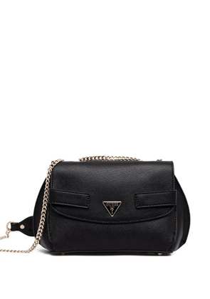 GUESS USA Serenova chain strap flap cross body bag - Black