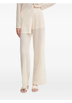 Marc Aurel openwork-design trousers - Neutrals