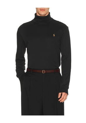 Polo Ralph Lauren Long Sleeve Soft Touch Turtleneck Pullover in Black. Size L. Also in M, S, XL/1X, XXL/2X.