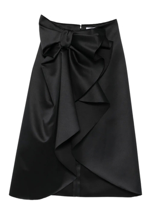 Viktor & Rolf bow-embellished midi skirt - Black