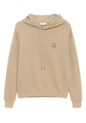 Maison Kitsuné Bold Fox head hoodie - Brown