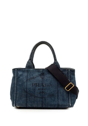 Prada Pre-Owned 2013-2025 Small Denim Canapa Logo satchel - Blue