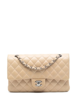 CHANEL Pre-Owned 2010-2011 Medium Classic Lambskin Double Flap shoulder bag - Brown