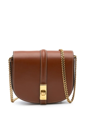 Celine Pre-Owned 2022 Small Leather Besace 16 Wallet On Chain crossbody bag - Brown