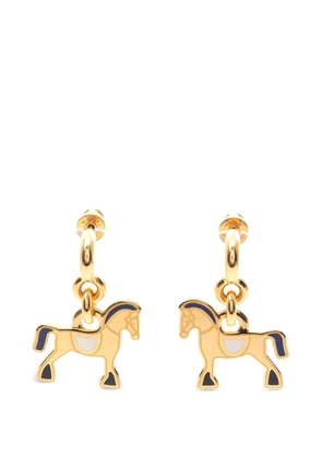 Hermès Pre-Owned Cheval parade drop earrings - Gold