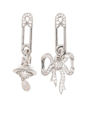 Vivienne Westwood pin bow earrings - Silver