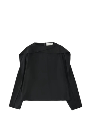 Studio Nicholson drape cuff emmet top - Black