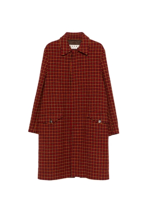 Marni Pre-Owned 2017 houndstooth wool coat - Red