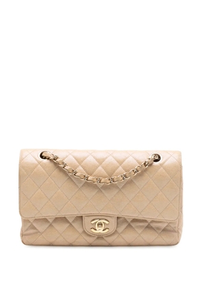 CHANEL Pre-Owned 2019 Medium Classic Iridescent Caviar Double Flap shoulder bag - Brown