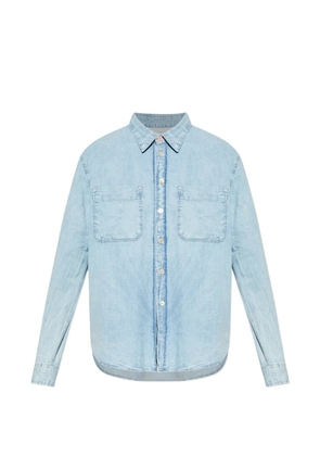 PS Paul Smith buttoned pocket denim shirt - Blue