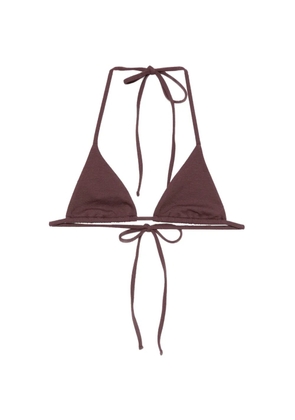 Matteau String triangle-cup bikini top - Purple