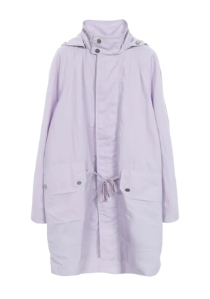 Hermès Pre-Owned drawstring hooded coat - Purple