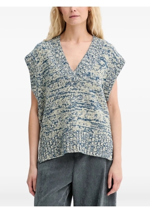 MUNTHE Arazza V-neck vest - Blue