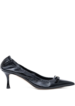 Nº21 60mm bow-tie pumps - Black