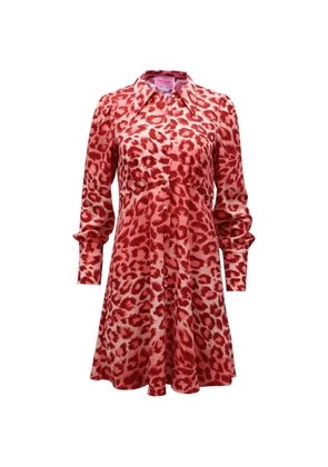 Kate Spade panthera-print mini dress - Red