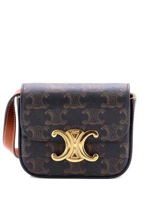 Celine Pre-Owned Triomphe Triomphe Coated Canvas Mini shoulder bag - Brown