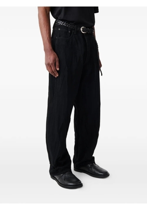 Studio Nicholson Seb crinkle five-pocket jeans - Black