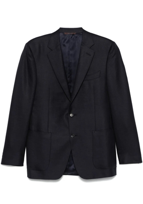 Canali herringbone-pattern blazer - Blue