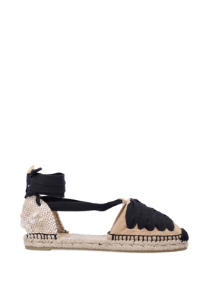 Castañer Kiva ribbon ankle-tie espadrilles - Neutrals