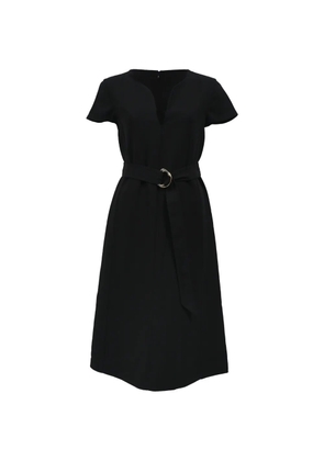 Ferragamo Pre-Owned V-neck belted dress - Black