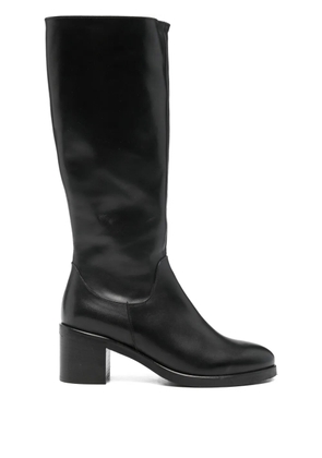 paola parisi 60 mm leather knee-high boots - Black