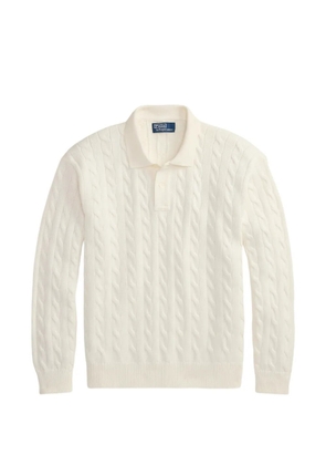 Polo Ralph Lauren cable-knit polo-collar sweater - Neutrals