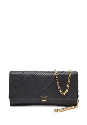 Michael Kors pre-owned quilted leather clutch - Black