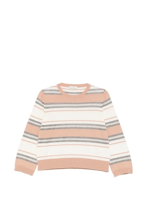 PANICALE striped crew-neck top - Neutrals