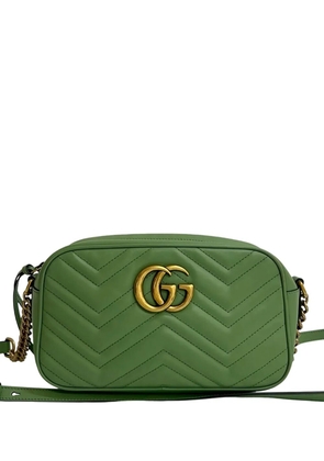 Gucci Pre-Owned 2016-2025 Small GG Marmont Matelasse Leather crossbody bag - Green