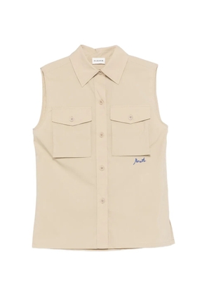 P.A.R.O.S.H. Ninja chest-pocket shirt - Neutrals