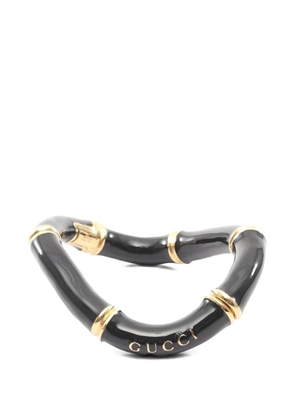 Gucci Pre-Owned 2010s bamboo cuff bracelet - Black