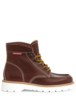 DSQUARED2 leather boots - Brown