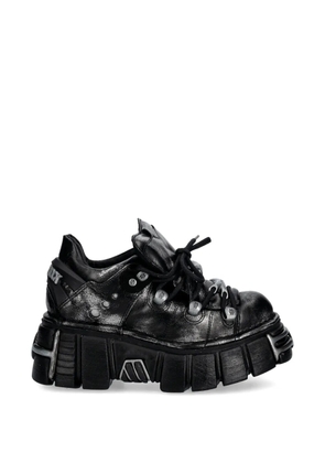 NEW ROCK platform lace-up sneakers - Black