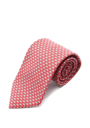 Hermès Pre-Owned 2020 silk patterned tie - Red