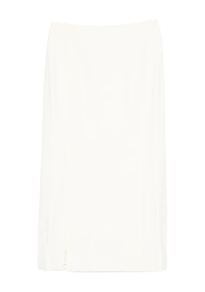 Róhe slit-detail skirt - White