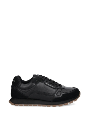 Armani Exchange panelled sneakers - Black