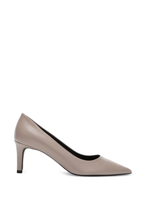 Furla pointed logo pumps - Neutrals