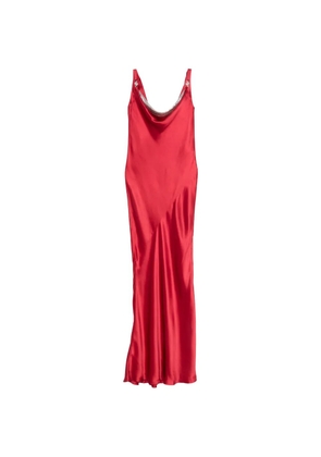 Versace Pre-Owned metallic-detail gown - Red