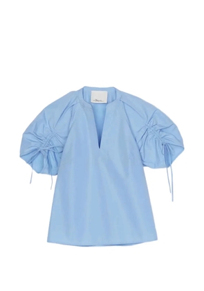 3.1 Phillip Lim drawstring V-neck top - Blue