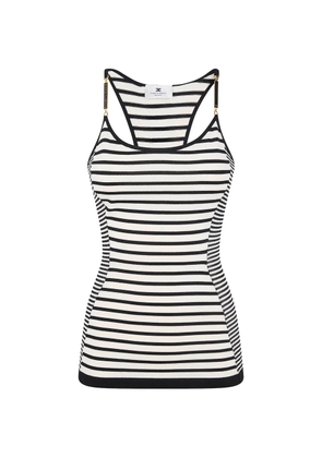 Elisabetta Franchi striped top - White